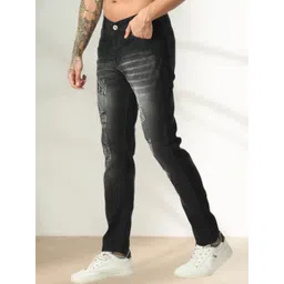 LINARIA Men Classic Straight Fit Mid-Rise Heavy Fade Cotton Jeans-picture-37