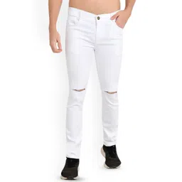 LINARIA Men Classic Straight Fit Slash Knee Jeans-picture-39