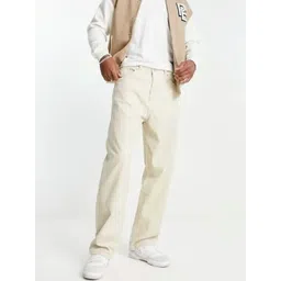 LINARIA Men Regular Fit Baggy Mid-Rise Stretchable Cotton Jeans-picture-37