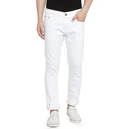 Linaria Men's Regular Fit Cotton Denim Stretchable Jeans | Stylish, Comfortable, and Fashionable | Straight Fit | Casual and Flexible-picture-10