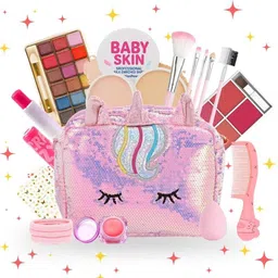 linivya Kids Makeup Kit – 20-Piece Unicorn Bag Set, Non-Toxic & Safe for Ages 6–17-picture-11