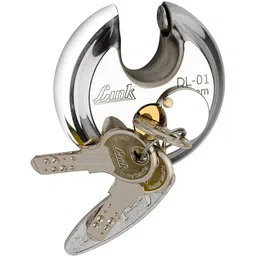 link Hi-Tech 90mm Disc Lock| Stainless Steel Body | Hardened Shackle | Made in India Padlock-picture-11