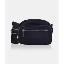 lino perros Black Men & Women Sling Bag Women's Black Crossbody Bag image 3