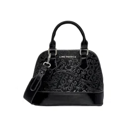 Lino Perros Black Printed Medium Satchel Handbag-picture-29