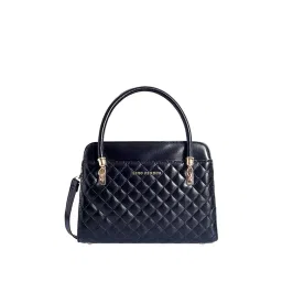 Lino Perros Black Textured Quilted Handbag-picture-21