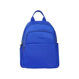 Lino Perros Blue Synthetic Solid Backpack - 12.3 Ltrs-picture-41