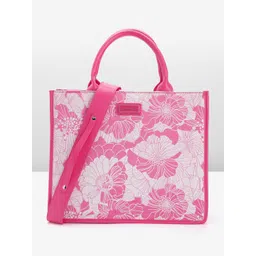 Lino Perros Floral Printed Structured Handheld Bag-picture-41