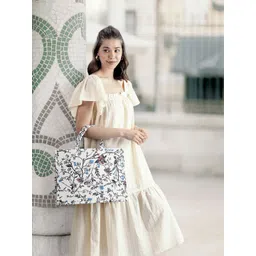 Lino Perros Floral Printed Structured Laptop Bag-picture-15