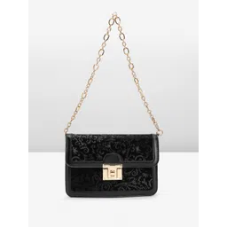 Lino Perros Floral Textured Structured Sling Bag-picture-19
