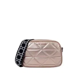 Lino Perros Gold Textured Medium Sling Handbag-picture-25