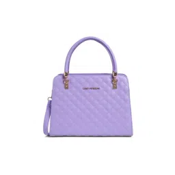 Lino Perros Lavender Textured Medium Satchel Handbag-picture-14