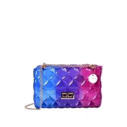 Lino Perros Multicolor Textured Medium Sling Handbag-picture-10