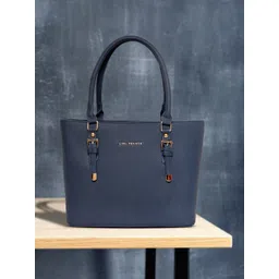 Lino Perros Navy Blue Solid Shoulder Bag-picture-22