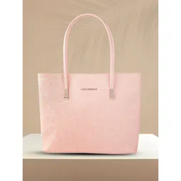 Lino Perros Peach-Coloured Ethnic Motifs Textured Laptop Bag-picture-39