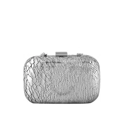 Lino Perros Silver Printed Minaudiere Clutch-picture-23