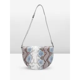 Lino Perros Snake Skin Textured Structured Shoulder Bag-picture-23