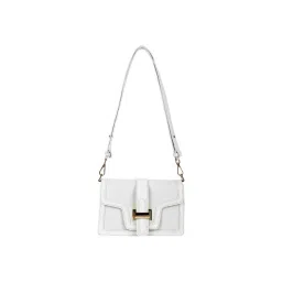 Lino Perros White Textured Medium Shoulder Bag-picture-15