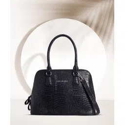 lino perros Women Black Satchel - Regular Size-picture-12