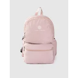 Lino Perros Women Dusty Pink Solid 13 Inch Laptop Backpack-picture-19