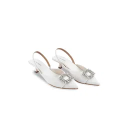 Lino Perros Women Embellished Kitten Pumps image 1