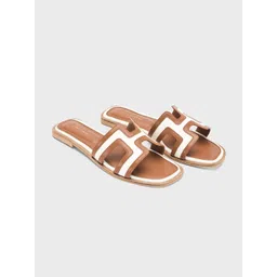 Lino Perros Women No Back Strap Open Toe Flats-picture-12