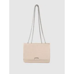 Lino Perros Women Off White Croc Textured Structured Shoulder Bag-picture-43