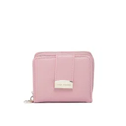 Lino Perros Women Pink Solid Zip Around Wallet-picture-16