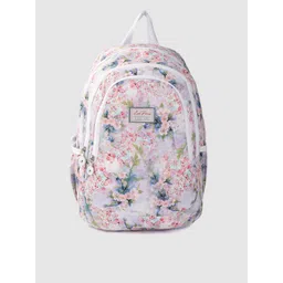 Lino Perros Women Purple & Pink Floral Print 13 Inch Laptop Backpack-picture-17