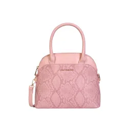 Lino Perros Women's Pink Synthetic Leather Satchel-picture-13