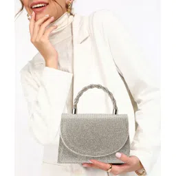 lino perros Party Silver Clutch image 2