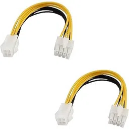 LipiWorld® 4 Pin Male to 8 Pin Female EPS Power Cable Adapter CPU Power Connector (Pack Of 2 4 Pin to 8 Pin)-picture-26