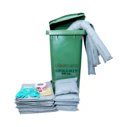 Liquizorb Universal Spill Kit Wheeled Bin 240 L Capacity Plastic Green for Indoor & Outdoor Use-picture-34
