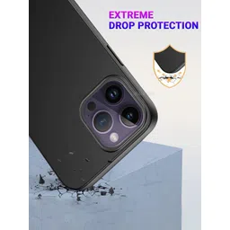 LIRAMARK Solid Printed iPhone 14 Pro Back Case Mobile Accessories image 2