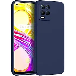 LIRAMARK Silicone Soft Back Cover Case for Realme 8 4G/Realme 8 Pro (Silicone Blue)-picture-15
