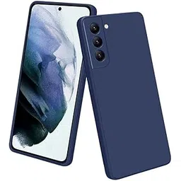 LIRAMARK Silicone Soft Back Cover Case for Samsung Galaxy S21 FE 5G (Silicone Blue)-picture-25