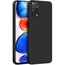 LIRAMARK Silicone Soft Back Cover Case for Xiaomi Redmi Note 11 Pro, Note 11 Pro Plus 5G (Silicone Black)-picture-38