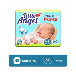 Little Angel Premier Pants Baby Diapers Combo With Wetness Indicator New Born - 60 Pieces-picture-10