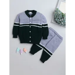 Little Angels Boys Colourblocked Woollen Cardigan-picture-19