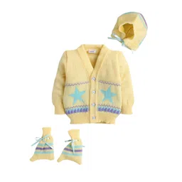 Little Angels Boys Printed Woollen Cardigan-picture-21