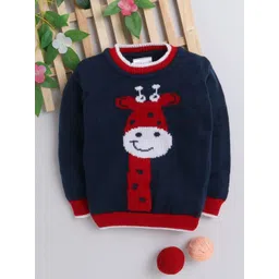 Little Angels Boys Printed Woollen Pullover-picture-33
