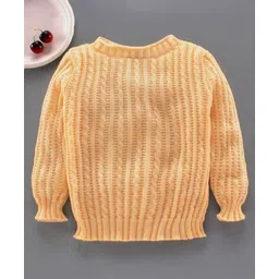 Little Angels Full Sleeves Skivi Sweater - Peach-picture-25