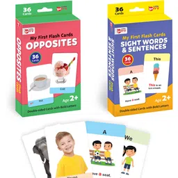 little berry My First Flash Cards for Kids (Combo of 2): Opposites and Sight Words - 72 Cards-picture-27