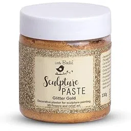 Little Birdie Sculpture Paste Glitter Gold, 130gm | for Canvas, MDF, Wood, Walls, Ceramic, Glass, Arts & Craft and Decorative Purposes-picture-31