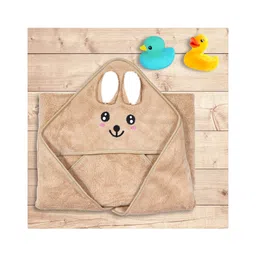 LittleBoo baby  Hooded Towel with Teddy Design 70x70 cm - Brown-image-28