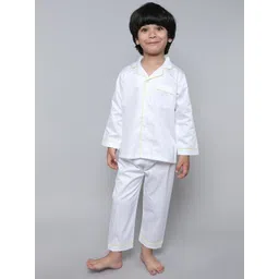 Little Clothings Boys Cotton Silk Collar Neck Night suits-picture-12