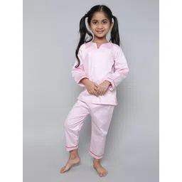 Little Clothings Girls V-Neck Pure Cotton Silk Night Suits-picture-21