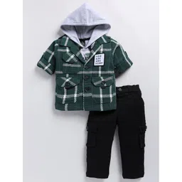 LITTLE COLLARS Boys Checked Shirt with Trousers-picture-26