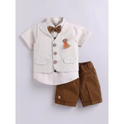LITTLE COLLARS Boys Printed Shirt with Shorts-picture-40