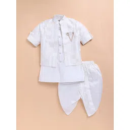 LITTLE COLLARS Boys Regular Kurta with Dhoti Pants-picture-13