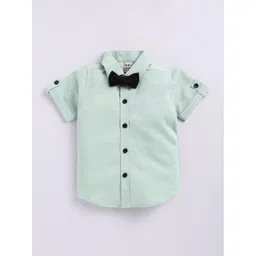 LITTLE COLLARS Boys Shirt Collar Short Sleeves Shirt With Shorts With Waistcoat image 2